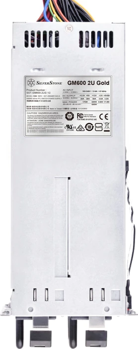SilverStone Gemini GM600-2UG Gold V2 600W, 2HE-Servernetzteil