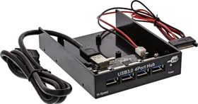 InLine 3.5" USB-Hub, 4x USB-A 3.0, USB-A 3.0 [Buchse] (33395B)