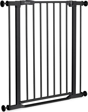 Hauck Clear Step 2 Türschutzgitter 75-80cm black flacher Einstieg