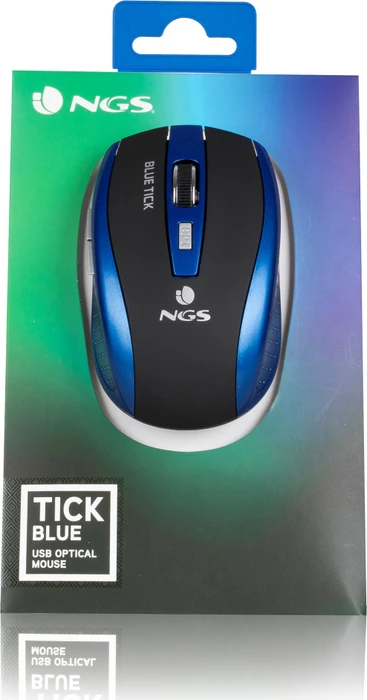 NGS Tick Wired Mouse blau, USB