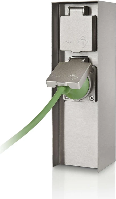 Philips myGarden Rock IP44 Garten-Steckdosenverteiler, 2-fach, 3m