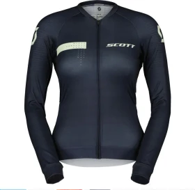 Scott RC Pro Trikot langarm dark blue/fresh green (Damen)