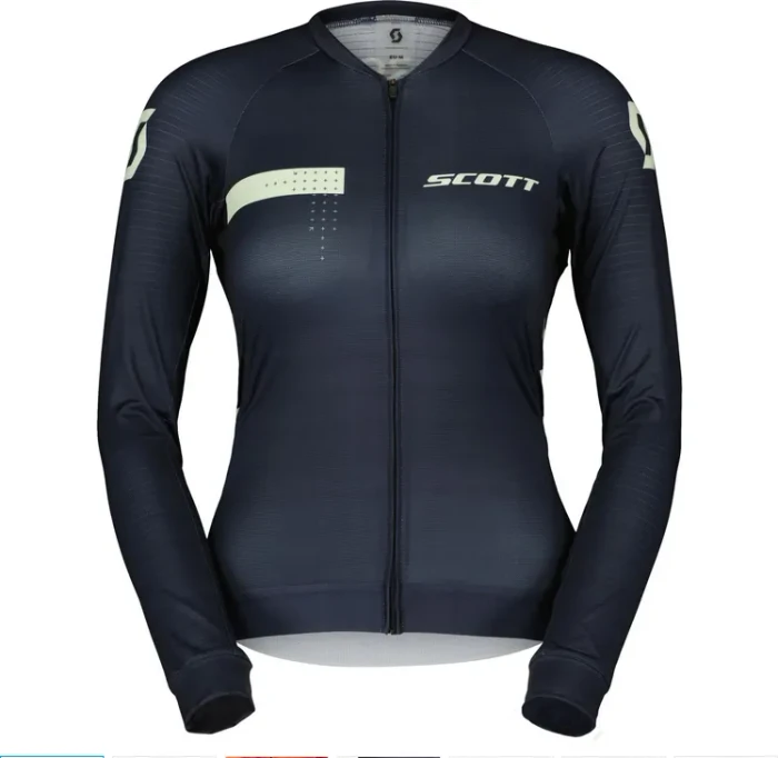Scott RC Pro Trikot langarm dark blue/fresh green (Damen)