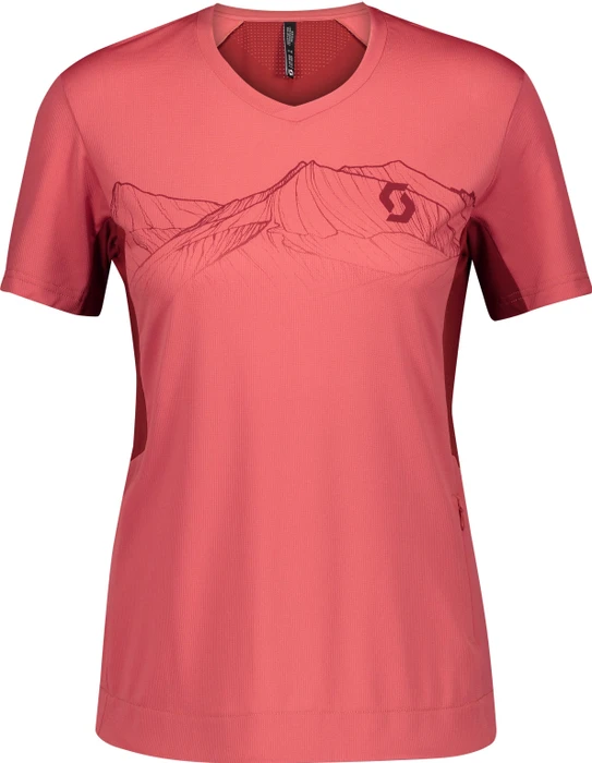 Scott Trail Flow Pro Trikot kurzarm brick red/rust red (Damen)