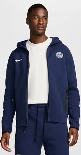 Nike Paris Saint-Germain Tech Fleece Windrunner Fußball Hoodie midnight navy/white
