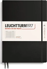 Leuchtturm1917 Classic Master Slim Notizbuch, A4+, liniert, Hardcover, schwarz
