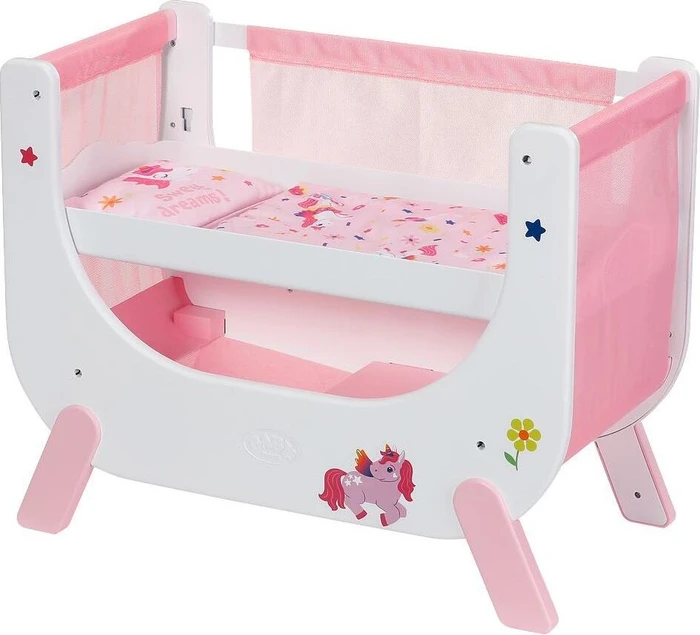 Zapf creation BABY born Zubehör - Puppenbett für die Gute-Nacht-Geschichte mit BABY born (840993)
