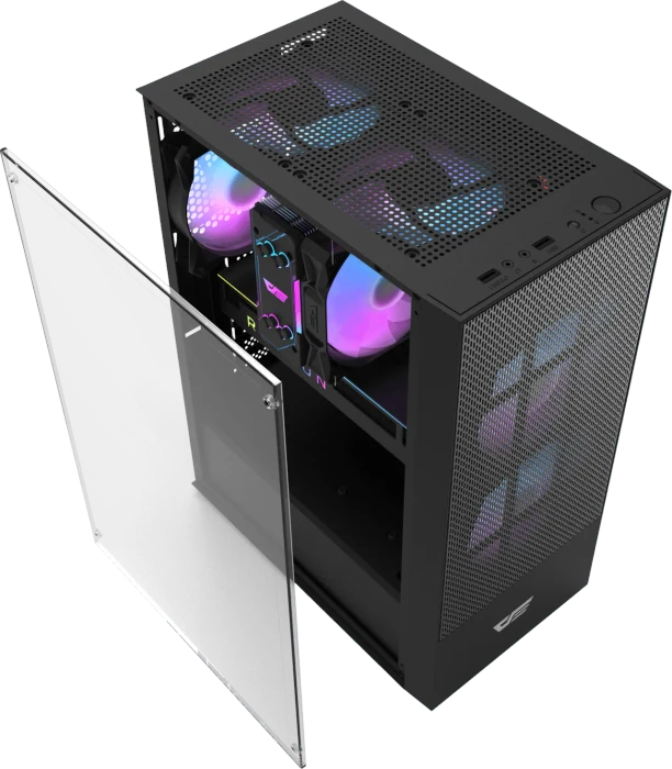 DarkFlash A290 Black, Glasfenster