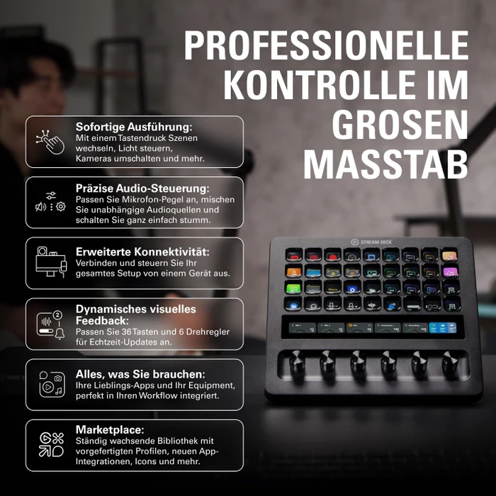 Elgato Stream Deck+ XL, schwarz, USB-C