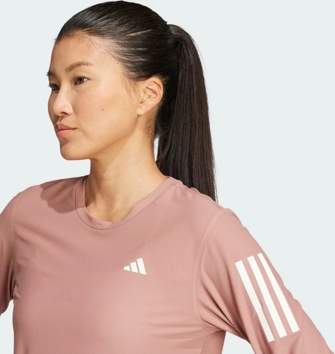 adidas Own The Run Laufshirt langarm warm clay (Damen)
