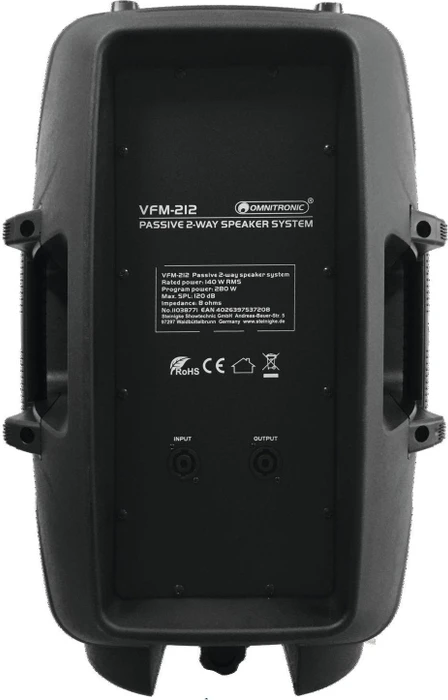Omnitronic VFM-212 schwarz, Stück