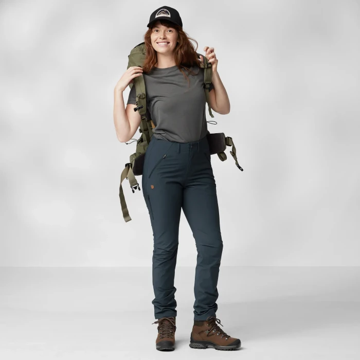 Fjällräven Abisko Trail Stretch Hose lang dark navy (Damen)