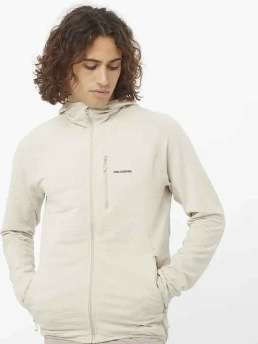 Salomon Essential Lightwarm Hooded Jacke rainy day (Herren)