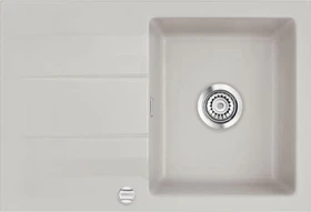 systemceram Genea 75 Einbau Becken reversibel mit Ablauffernbedienung alu