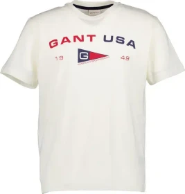 Gant Graphic T-Shirt kurzarm cream (Herren)