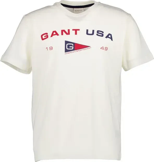 Gant Graphic T-Shirt kurzarm cream (Herren)