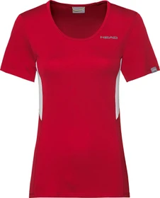 Head Club Tech Funktionsshirt kurzarm rot (Damen)