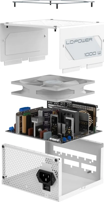 LC-Power LC1000MW V2.31 Super Silent Modular White Edition 1000W, ATX 2.31