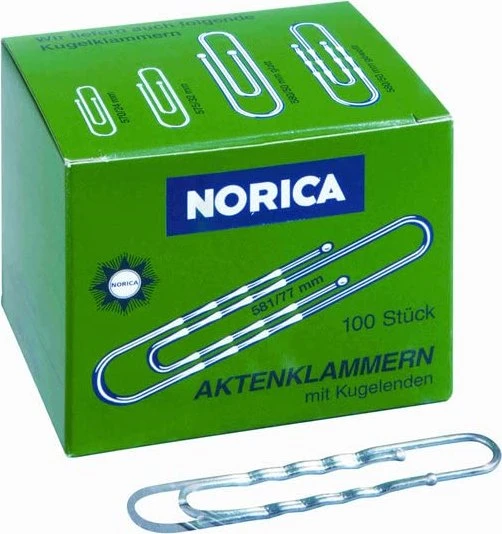 Alco 2265 Norica Briefklammern, glatt, 50mm, 1000 Stück