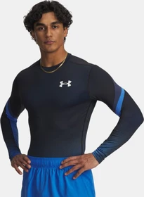 Under Armour HeatGear Sublimated Crew Kompressionsshirt langarm blue atlantis/black/white (Herren)