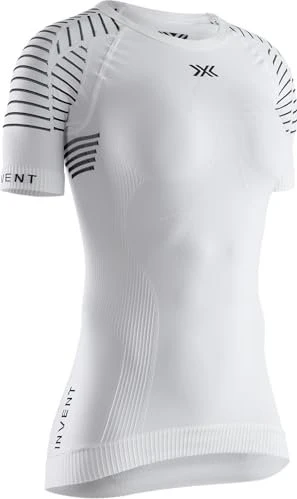 X-Bionic Invent 4.0 Kompressionsshirt kurzarm arctic white/dolomite grey (Damen)