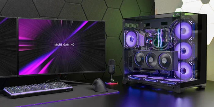 Mars Gaming MC-VISION White, Glasfenster