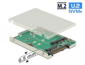 DeLOCK U.2 2.5" -> M.2 PCIe, SATA Express -> M.2 SATA