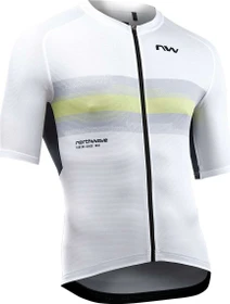 Northwave Force Evo Trikot kurzarm weiß/gelb (Herren)