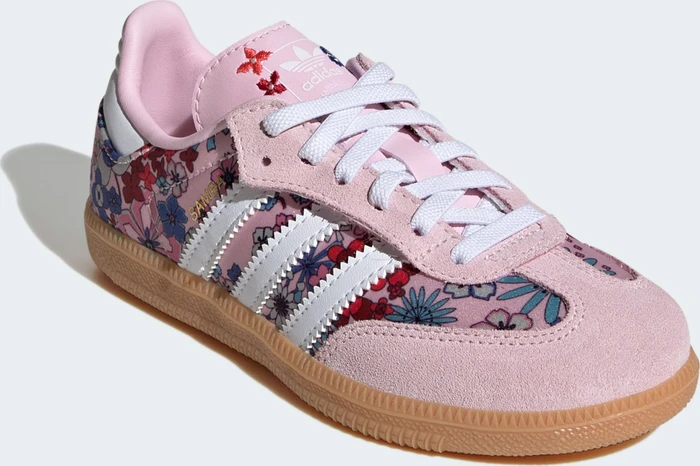 adidas Samba OG x Liberty London Comfort Closure Elastic Lace clear pink/cloud white/gum (Junior)