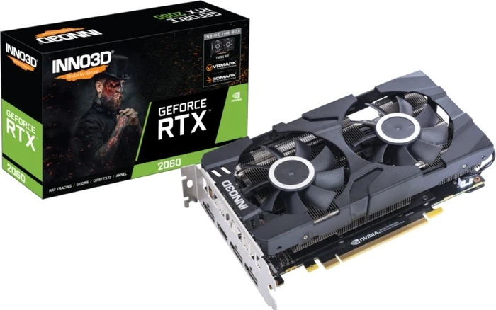 INNO3D GeForce RTX 2060 Twin X2, 6GB GDDR6, HDMI, 3x DP