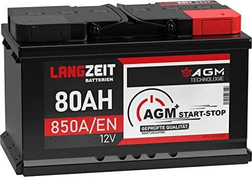 Langzeit AGM+ Batterie 80Ah 12V