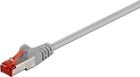 goobay Patchkabel, Cat6, S/FTP, RJ-45/RJ-45, 0.25m, grau