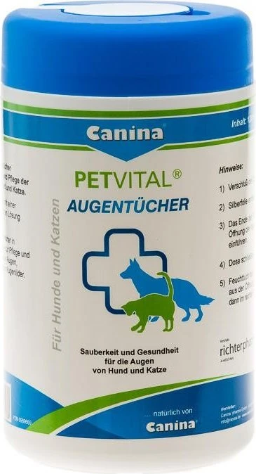 Canina Petvital Augentücher, 120 Stück