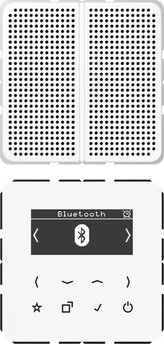 Jung Serie CD Smart Radio DAB+ Bluetooth Set Mono, alpinweiß