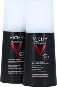 Vichy Homme 24h Ultra-Frisch Deodorant Spray, 200ml (2x 100ml)