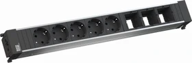 Bachmann Conference/Top Frame, 5-fach, Steckdoseneinheit, 3x Custom, 5x Schuko