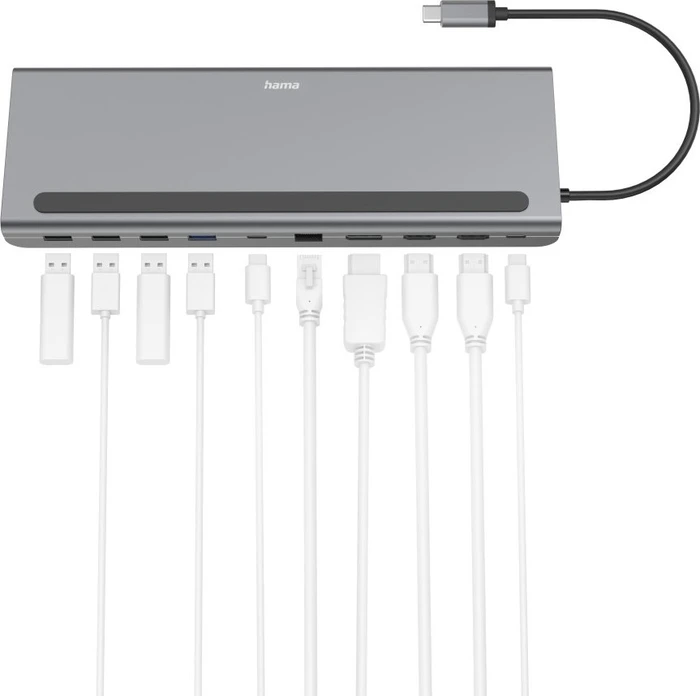 Hama Connect2Office Pro Docking Station, USB-C 3.0 [Stecker]