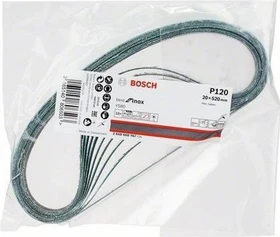 Bosch Professional Y580 Best for Inox Schleifband K120, 20x520mm, 10 Stück