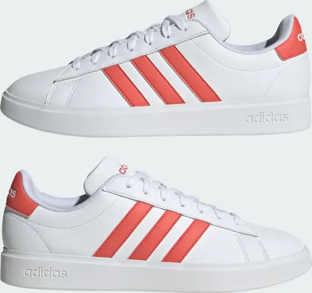 adidas Grand Court 2.0 cloud white/preloved scarlet