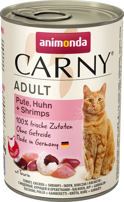 animonda Carny Pute, Huhn und Shrimps, 2.40kg (6x 400g)