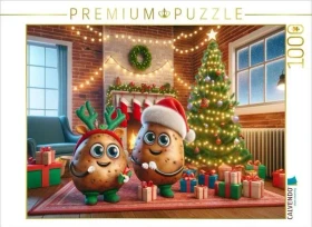 Calvendo Weihnachtszauber im Wohnzimmer: Die festlichen Couch-Potatoes