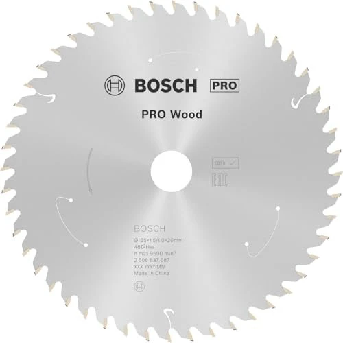 Bosch Professional Standard for Wood Kreissägeblatt 48Z, 165x1x20mm, 1 Stück