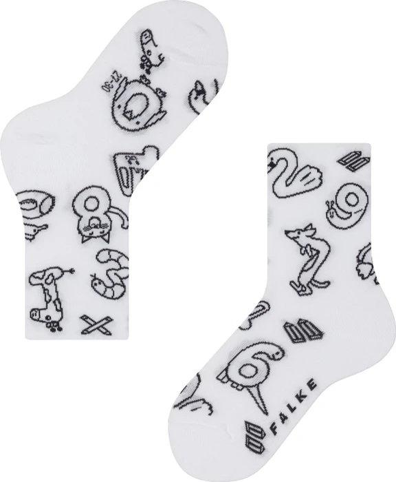 Falke Animal Number Paint Set Socken weiß (Junior)