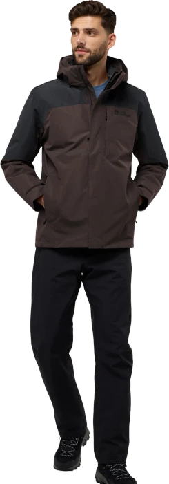 Jack Wolfskin Romberg 3in1 Funktionsjacke peat (Herren)