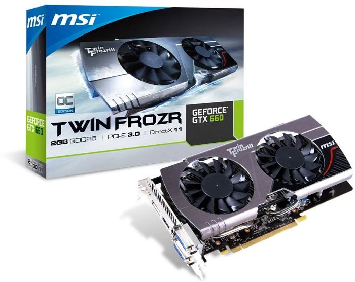 MSI GeForce GTX 660, N660-TF-2GD5/OC Twin Frozr III, 2GB GDDR5, 2x DVI, HDMI, DP