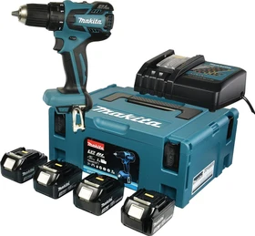Makita DDF459RF4J Akku-Bohrschrauber inkl. MAKPAC + 4 Akkus 3.0Ah