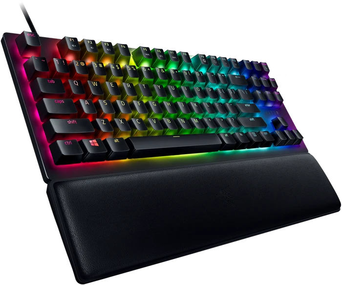Razer Huntsman V2 TKL, LEDs RGB, schwarz, Razer Linear Optical Gen-2 RED, USB, FR