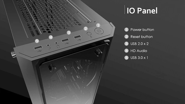 Raijintek Ponos MS, Glasfenster