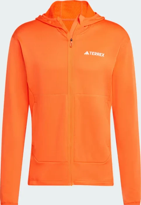 adidas Terrex Xperior Light Fleece Hooded Jacke semi impact orange (Herren)
