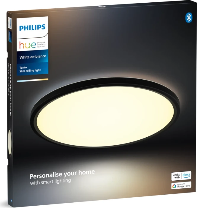 Philips Hue White Ambiance Tento LED-Panel rund 42.1cm schwarz